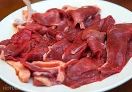 Tim bò cắt phần đầu